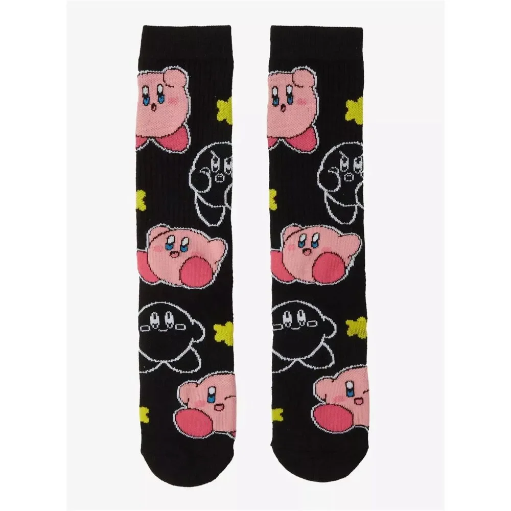 Nintendo Kirby Stars Allover Print Crew Socks
